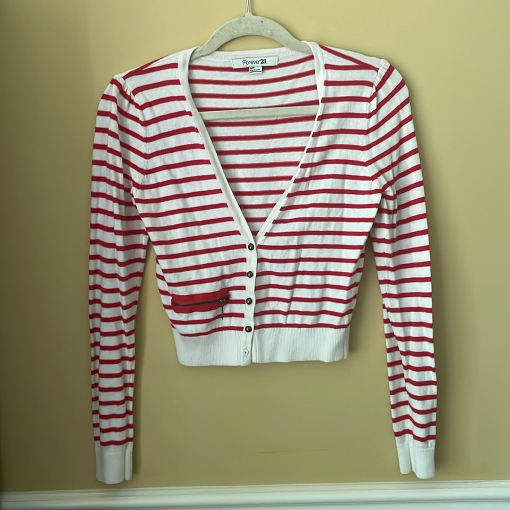 Forever 21 striped cardigan